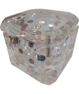 Vtg Lucite Acrylic Ice Bucket Suspended United State Coinage 1970&#39;s MCM Mod - £621.46 GBP