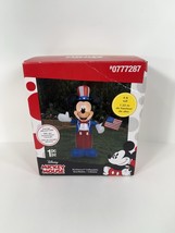 4 foot Mickey Mouse Disney Inflatable Patriotic American Flag Gemmy 2017 - €38,32 EUR