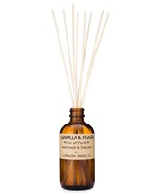 Vanilla Pear Reed Diffuser Set Handmade in the USA American Workers Lasts For 2  - £41.94 GBP