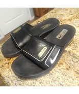 Vintage Rare Nike Men's Air Max Moray III Sandals Slides Size 12 Black/Silver - $74.25
