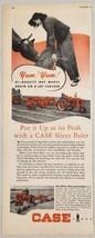 1948 Print Ad Case Tractor Pulls Slicer Baler in Farm Field Racine,Wisconsin - £15.55 GBP