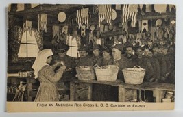 Red Cross L.O.C. Canteen France Beau 1919 Pvt Plutschouw Michigan Postcard S19 - £13.29 GBP