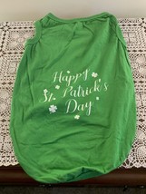 Dog Tee Shirt XL EXTRA LARGE Happy Saint Patricks Day Green Shamrocks Festive - $10.99