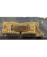 NOS Seiko Ladies Gold Tone Replacement Watch Band Clasp with Chain C518YCL - $27.74 CAD