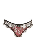 Agent Provocateur Womens Briefs Elegant Floral Lace Sheer Black Size S - £116.74 GBP