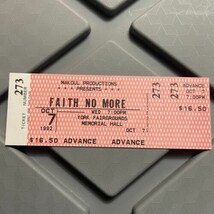 Faith No More York Fairgrounds Memorial Hall  Concert Ticket Stub Vintag... - $17.99