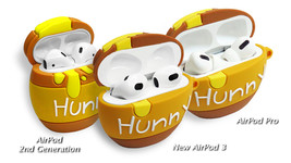 Fun 3D Cartoon Winnie Bear&#39;s Honey Pot AirPod Silicone Case (for 2, 3 &amp; ... - $15.00+