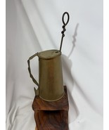 Antique Brass Fire Starter Smudge Pot Cape Cod Pumice Stone Wand Handle VTG - $42.00