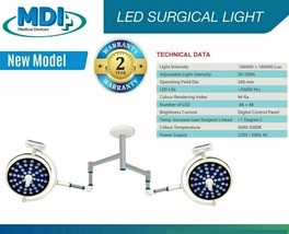 48+48 Surgical OT Light Operation Theater LED Lamp Double Satellite for Surgery  - £2,056.36 GBP