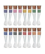 Jefferies Socks Boys Girls Stripe Vintage School Soccer Sport Knee Tube ... - £10.37 GBP