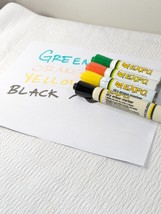 Vintage Sanford Expo Markers potent smelly metal orange green yellow black smell - £31.40 GBP