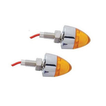 Amber LED Bullet Spike Light License Plate Frame Fasteners Bolt Nut Pair... - £6.93 GBP