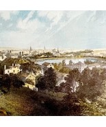 Providence From Prospect Hill 1974 Lithograph Of Victorian Era Engraving... - $59.99