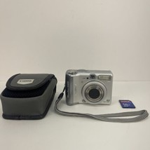 Canon PowerShot A520 4.0MP Digital Camera Silver Box 1GB SD Card with Case - $69.78