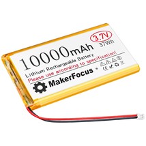 3.7V Lipo Battery 10000Mah Lithium Rechargeable Battery With Integrated Protecti - £31.44 GBP