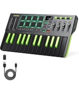 Donner Dmk25 Pro Midi Keyboard Controller, 25 Mini Key Portable Usb-C, G... - $128.95