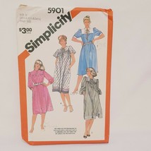 Dress Loose Fitting Size 20 1/2 - 24 Simplicity 5901 Sewing Pattern Precut 1983 - £11.79 GBP