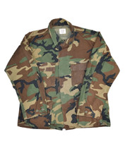 US Army Hot Weather Coat Mens L Camouflage Combat Ripstop Cotton Military bdu - £19.63 GBP