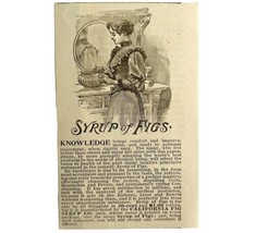 Syrup Of Figs Digestive Medicine 1894 Advertisement Victorian Laxative 9 ADBN1z - $14.99