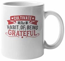 Make Your Mark Design Habit of Being Grateful Thanksgiving Ceramic Coffe... - £15.48 GBP+