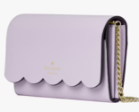 Kate Spade Gemma Light Violet Leather Chain Crossbody Bag WLR00552 Purse... - $84.14