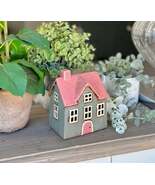 Bright Grey/Pink Village House Tea light - $36.95