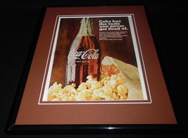 1968 Coca Cola &amp; Popcorn 11x14 Framed ORIGINAL Vintage Advertisement - $44.54