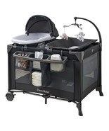 4-In-1 Baby Playard with Bassinet &amp; Changing Table for Newborn - $228.40 CAD