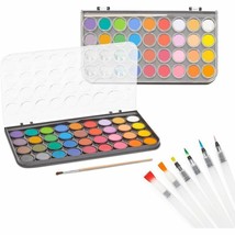 Watercolor Painting Set With Brushes And Paint Pens (36 Colors, 8 Pieces) - £30.50 GBP