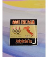 USA Olympic Team 2006 Winter Olympics Motrin &quot;Boot the Pain&quot; Italy Lapel... - $5.69