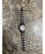 Relic by Fossil  Women&#39;s Silver Tone Rhinestone MOP Watch ZR11788 Need B... - $41.10 CAD