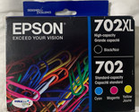 Epson 702XL / 702 Ink Set T702XL-BCS T702XL120 &amp; T702520 Exp 2026+ Retai... - £56.82 GBP