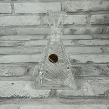 RCR Royal Crystal Rock Lead Crystal Pyramid Perfume Bottle &amp; Stopper Vintage - £16.04 GBP