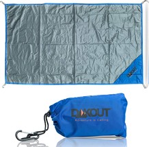 Ultralight Backpacking Tarp Ground Cloth 27.5 x 48 Inches Waterproof Mini Pocket - $33.99
