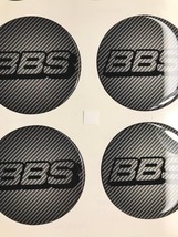 4X50 MM Silikone Stickers BBS domed for wheel rim center caps - £9.72 GBP