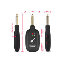 A8 Wireless UHF Rechargeable Transmitter &amp; Receiver, Guitar, Bass, Keyboard - £9.13 GBP