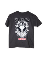 Monopoly Boys Gray Graphic Winning Short Sleeve T-Shirt Sz 4-5 - £9.48 GBP