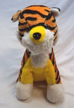 Vintage B.J. Toy Orange Tiger 14&quot; Plush Stuffed Animal Toy 1980&#39;s - £19.37 GBP