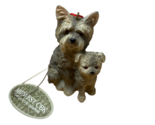 Midwest Gray Terrier Momma Dog with Puppy Ornament 3 inch - £4.95 GBP