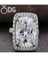 5 Carat Cushion Cut Moissanite Engagement Ring – D/VS1 Clarity, 925 Ster... - $337.10 CAD
