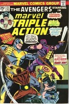 Marvel Triple Action Comic Book #23 The Avengers 1975 VERY NICE COPY D - $4.25