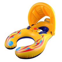 Inflatable Baby Swimming Ring, Mommy And Baby Parent-Child Double Person Inflata - £31.63 GBP