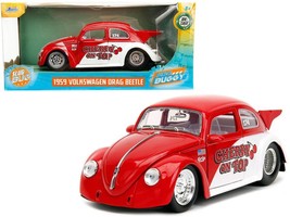 1959 Volkswagen Drag Beetle &quot;Cherry on Top&quot; Red and White &quot;Punch Buggy&quot; Series - £30.72 GBP