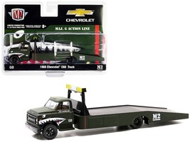 1968 Chevrolet C60 Flatbed Truck #68 Matt Dark Green with Graphics "Maj. G Actio - $51.99