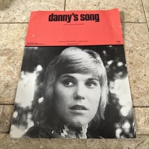 Vintage Sheet Music Danny&#39;s Song,  Anne Murray 1973 Warner Bros. Music - £7.43 GBP