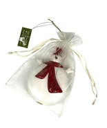 Seasons of Cannon Falls Glass Ornament Snowman w/ Red Scarf &amp; Hat - $14.85
