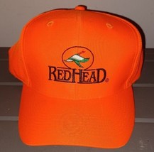 Orange Hat Snapback Red Head Hunting Safety Embroidered Logo New adjusta... - $14.99