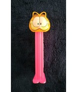 PEZ: GARFIELD w/Big Smile ~ Bright Pink Stem w/Feet ~ Patent 4.9 ~ Slove... - £1.58 GBP