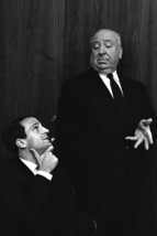 Alfred Hitchcock and Francois Truffaut legendary directors 1960&#39;s 18x24 ... - £18.95 GBP
