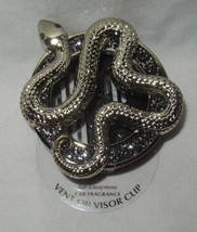 Bath &amp; Body Works Car Fragrance Vent or Visor Clip Halloween Shiny GOLD SNAKE - $21.78